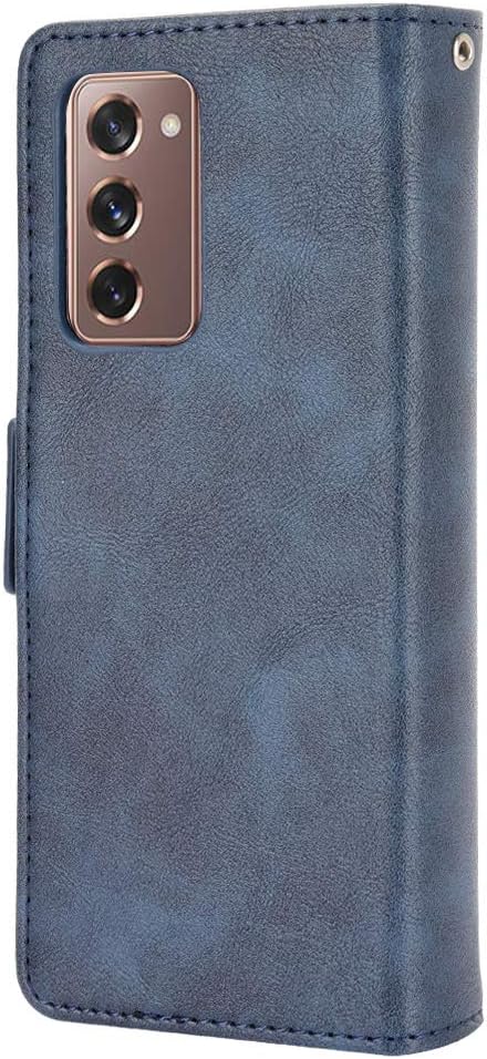 Samsung Galaxy Z Fold 2 5G Hülle [Brieftasche] [Klammerfunktion] [Kartenfächer] [Magnetic Flip Cover