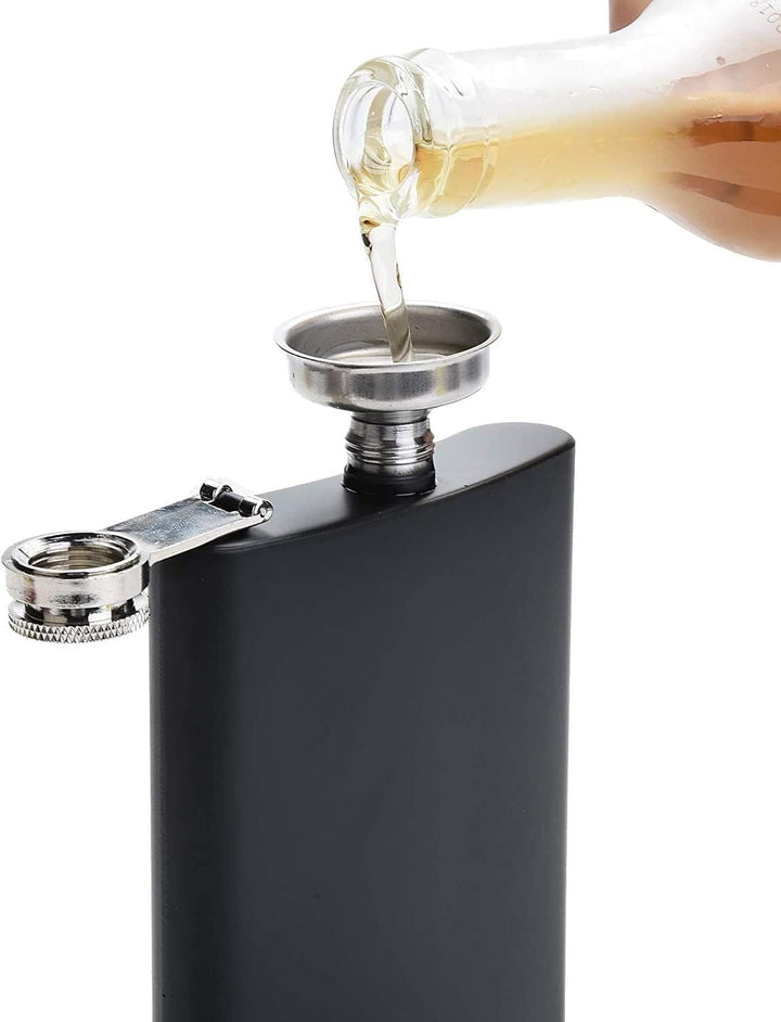 12 Stück Edelstahl Flachmann für Männer, 8 oz/ 220 ml Tragbarer Taschenflachmann, Edelstahl Auslaufs