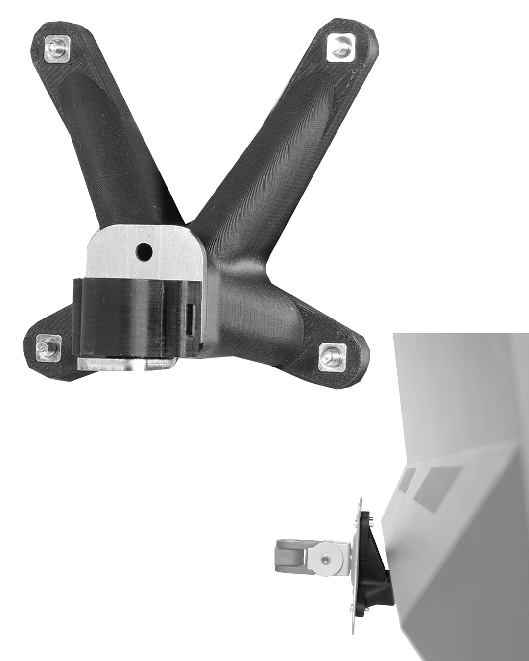 3IDEE VESA Adapter kompatibel mit HP Monitor (Pavilion 32 QHD) - Monitor Halterung Adapter 75x75 mm