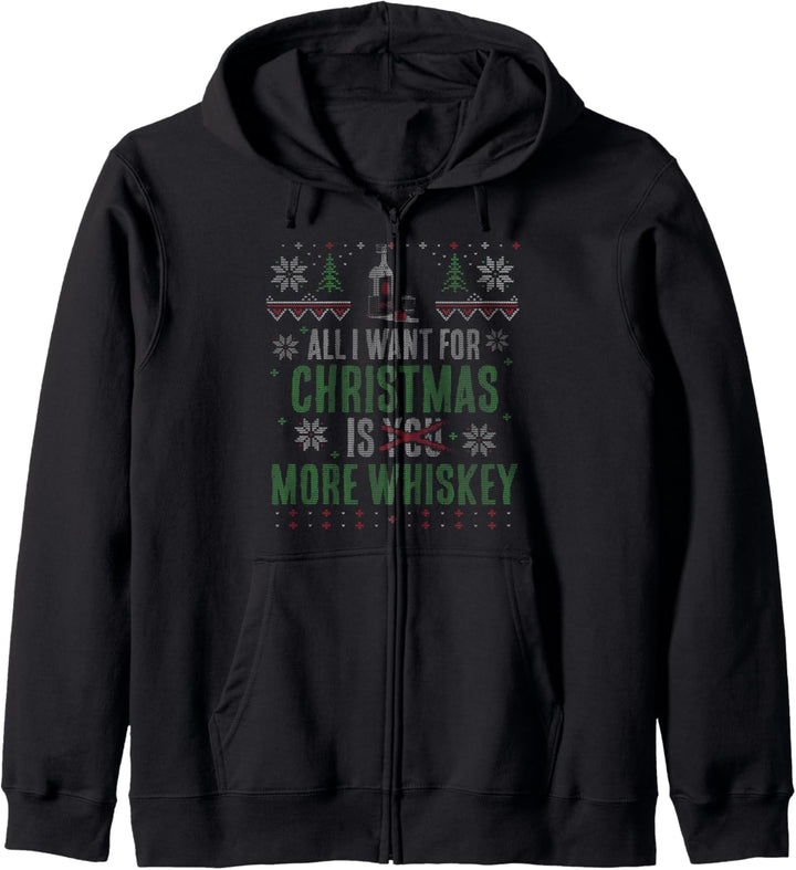X-Mas - All I Want for Christmas are more Whiskey Kapuzenjacke