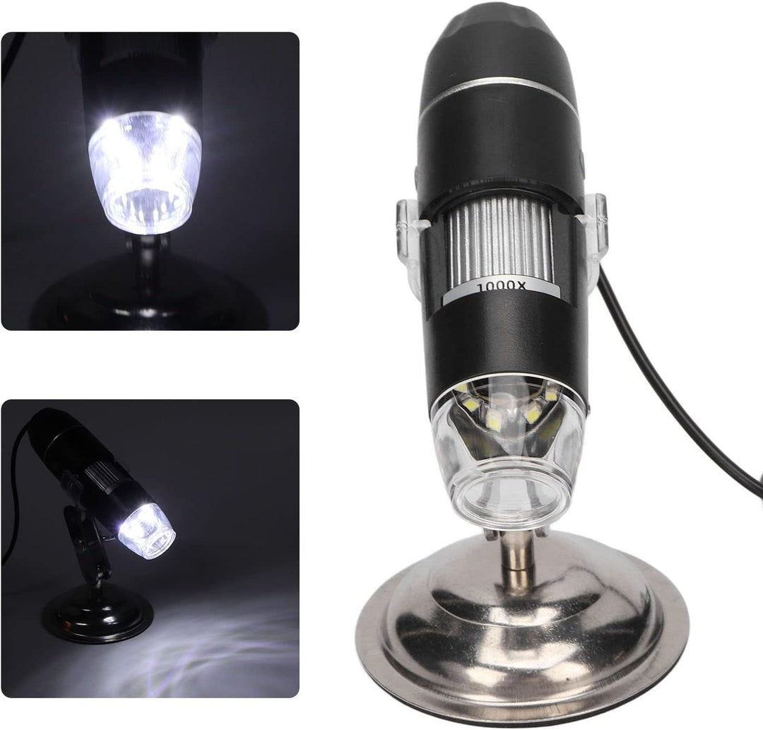 Haut Scalp Detector, 1000X Vergrösserung Multifunktions-Haar-Mikroskop 8 LED-Licht-Chips klare Bilde