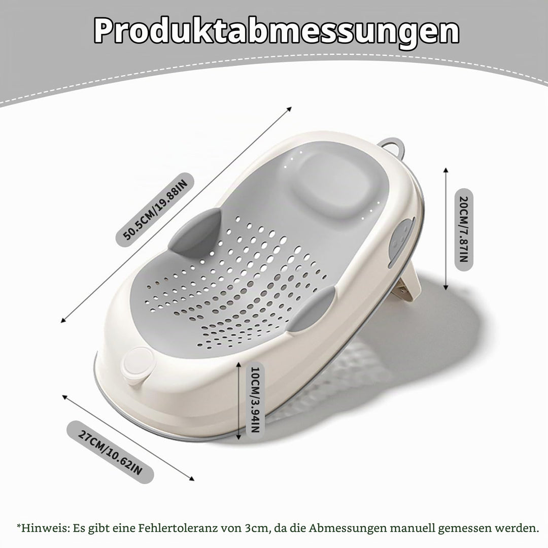 Babybadewannensitz: Ergonomisch Geformt für Babys im Alter Badewannensitz von 0-6 Monaten Weich Ruts