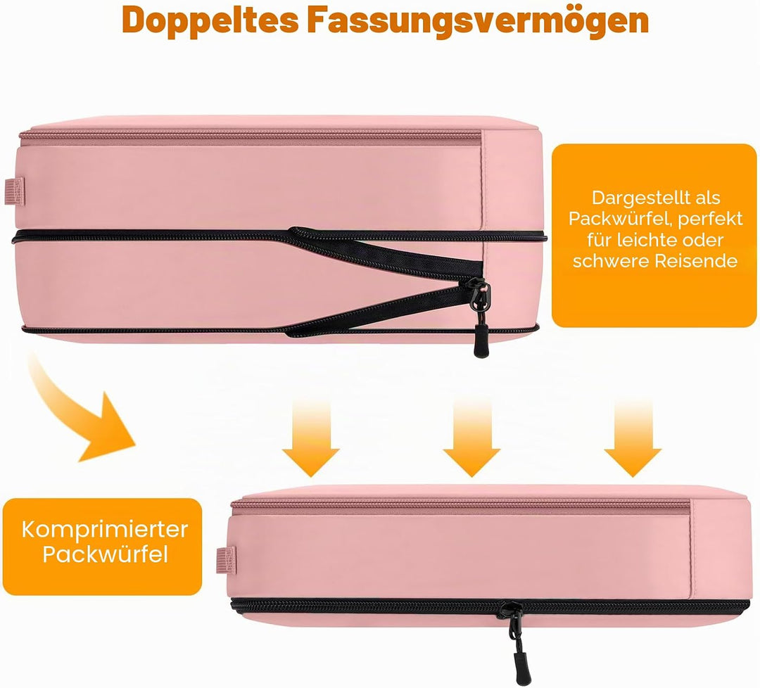 Koffer Organizer Set 8-teilig, Packtaschen für Koffer, Packing Cubes Set für Reise,Packtaschen mit K