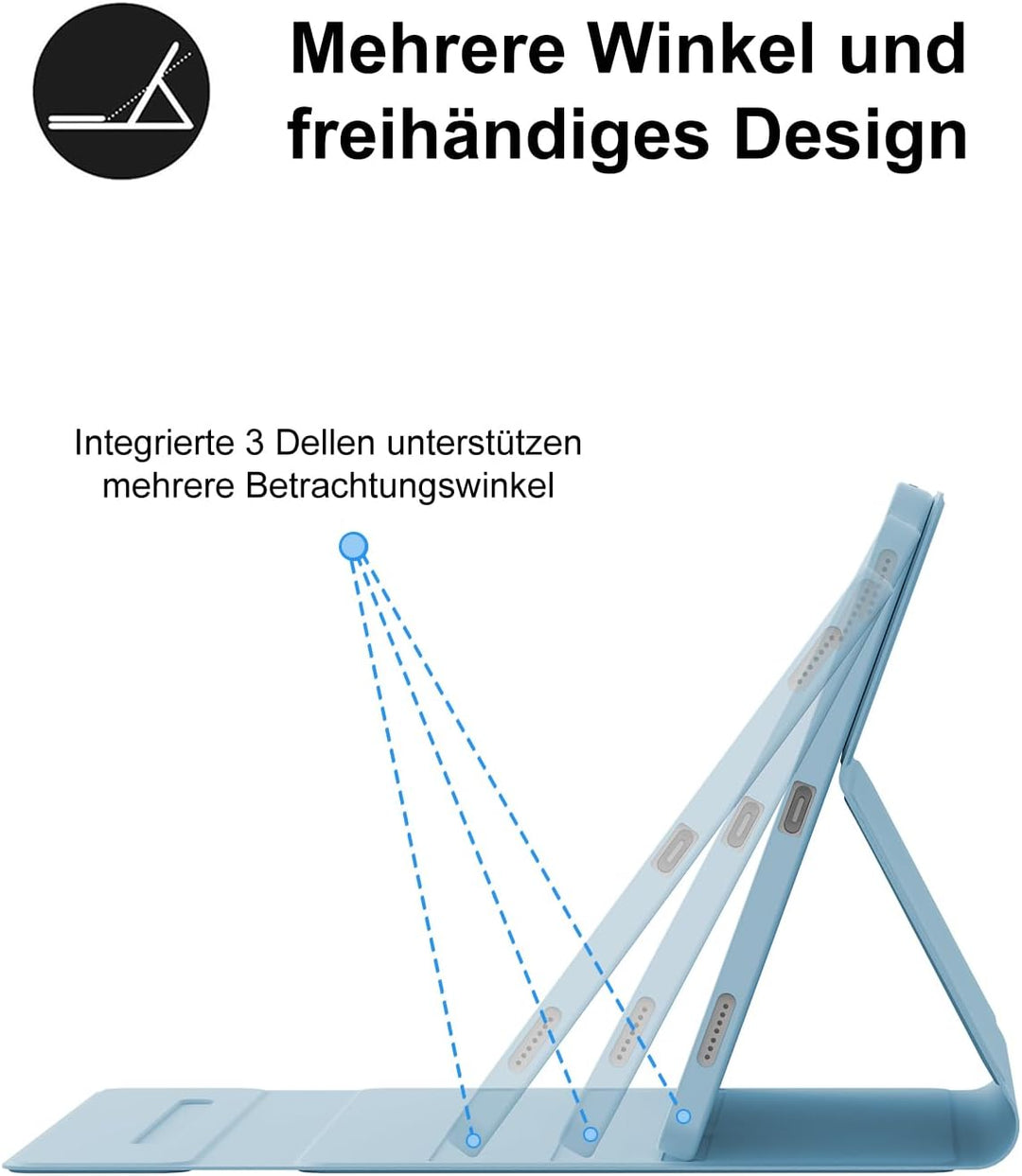 Hülle mit Tastatur für Samsung Galaxy Tab A9 Plus 11 Zoll 2023, QWERTZ Deutsche Magnetisch Abnehmbar
