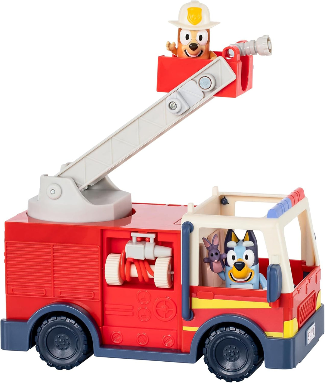 BlueY-Feuerwehrauto. Feuerwehrauto, Exklusive Bingo als Feuerwehrfrau und Bob Bilby-Figur. Fahre die