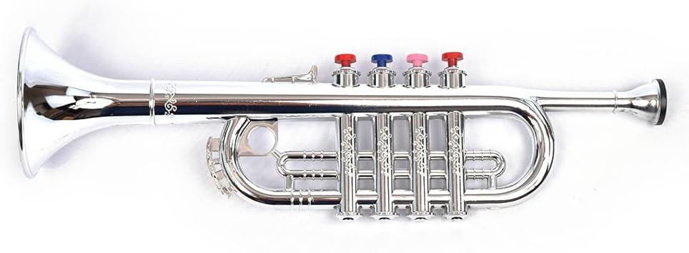 Voggy's Akkordeon / 7 Töne 2 Bässe und Luftventil, ca. 180x175x100 mm & Bontempi 32 4231 Trompete mi