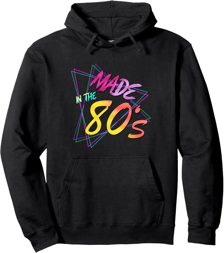 Retro Vintage Musik 80s 90s Party Made in the 80s Pullover Hoodie