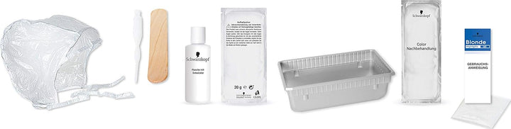 Schwarzkopf Blonde M1 Super Strähnchen (103 ml), Strähnchen Set für Öl-aktiviertes Haare Aufhellen m