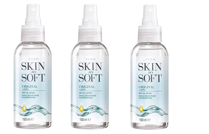 Avon Skin So Soft Original Dry Oil Body Spray Jojoba, 3er Pack (3 x 150 ml)