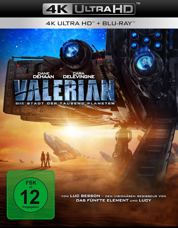 Valerian – Die Stadt der tausend Planeten (4K Ultra HD) + (Blu-ray), 4K