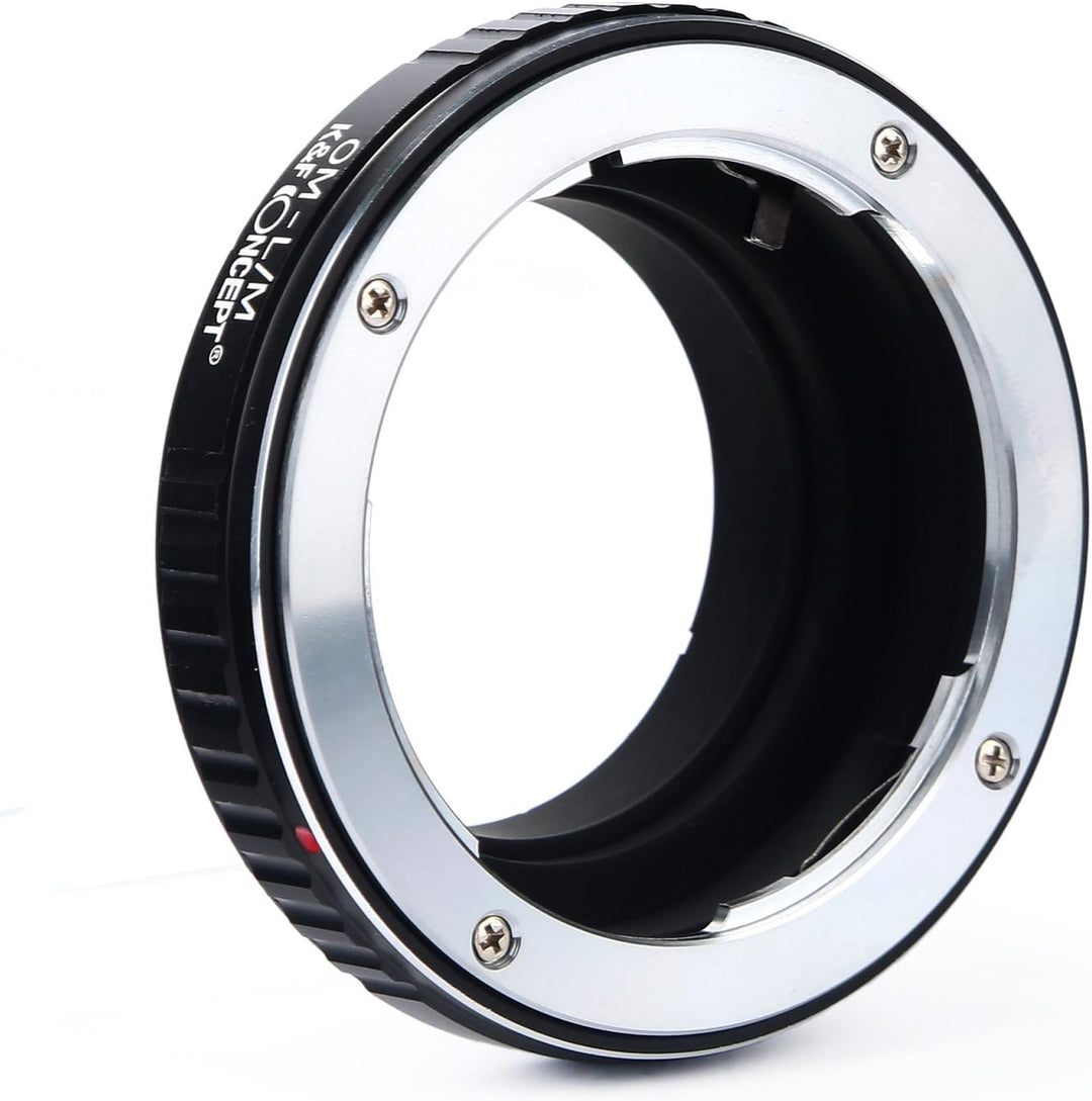 K&F Concept OM - L/M Objektiv Mount Adapter Ring für Olympus OM Mount Objektiv auf Leica M Kamera Ad