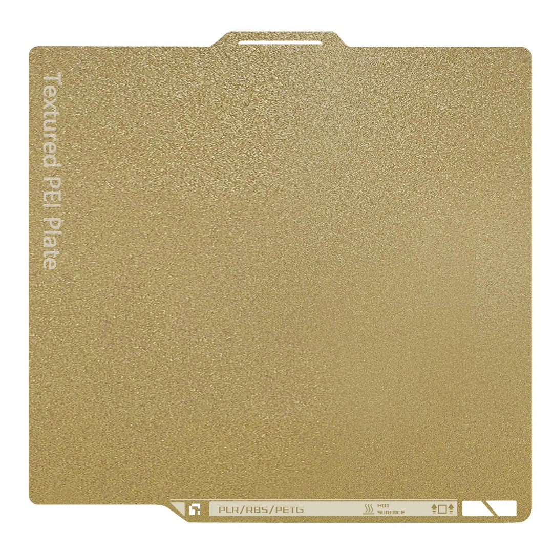 HzdaDeve P2S Texturierte Bauplatte mit QR-Code für P2S/P1S/P1P/A1/X1C/X1E Doppel PEI-Platte Federsta