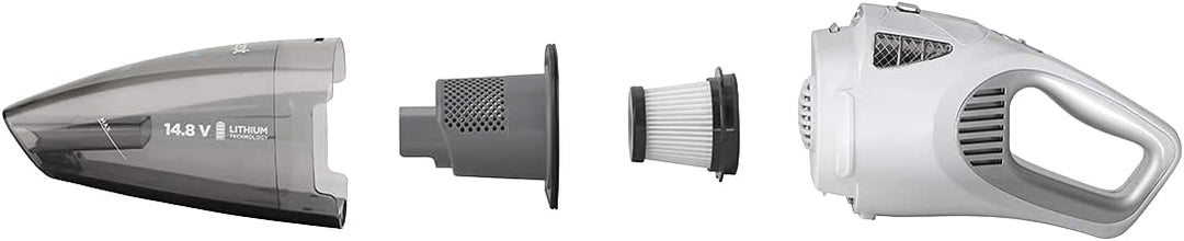 CONCEPT Hausgeräte, Concept Handstaubsauger VP4370 Perfect CLEAN 14,8 V Wet and Dry, Weiss, 0.45 lit