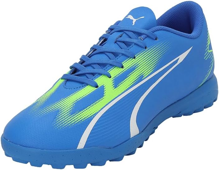 PUMA Herren Play Tt Fussballschuh, Ultra Blue White Pro Green, 42.5 EU