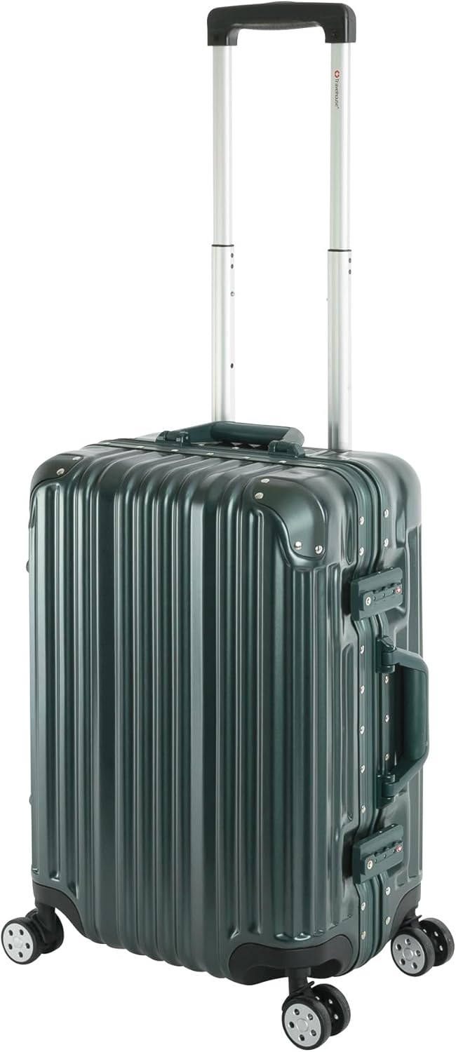 Travelhouse London Koffer Grün S-55cm Bordkoffer · Alu-Rahmen · Polykarbonat Hartschale · Reisegepäc