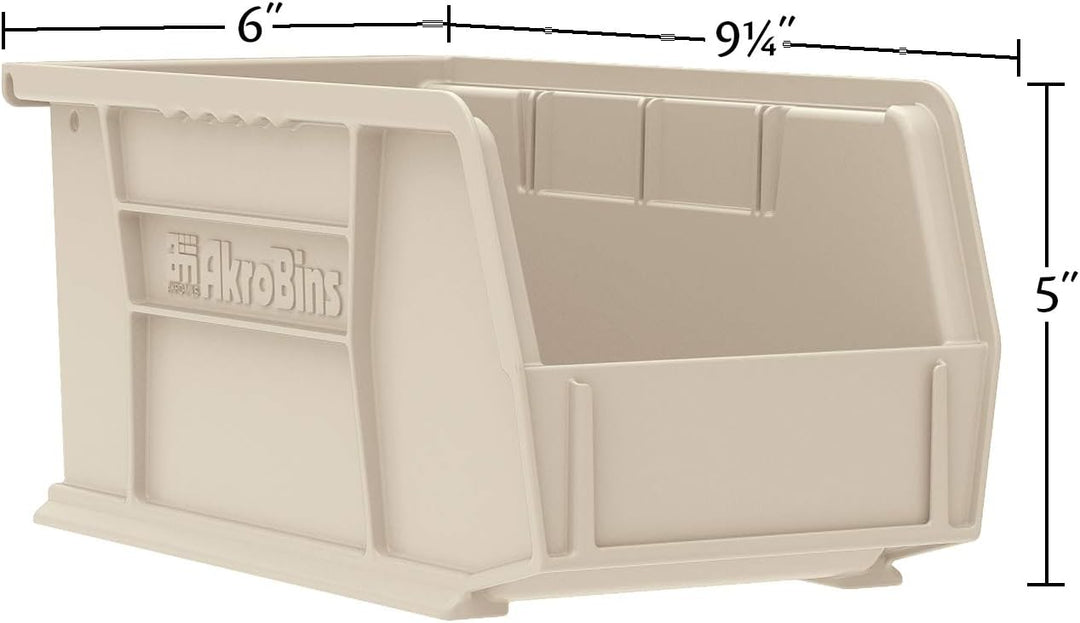 akro-mils 30237black Kunststoff stapelbar zum Aufhängen Akro Bin, 9–1/4-Zoll von 6 von 12,7 cm, Schw