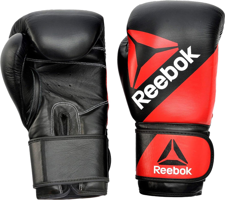 Combat Leather Training Glove - 14oz Red / Black