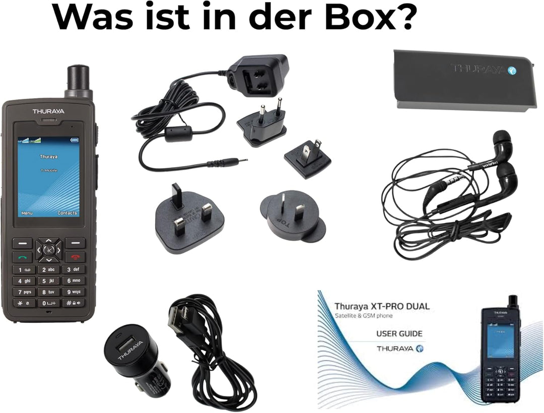 OSAT Satellitentelefon Thuraya XT-PRO Dual - Robustes, wasserdichtes Telefon mit GPS, Langer Akkulau