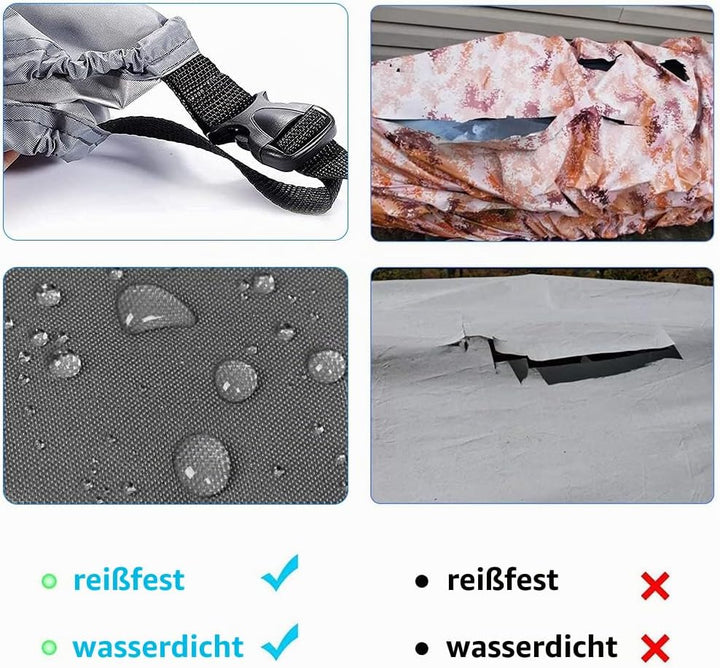 Opaltool 420D Kajak Persenning Universelle Bootsplane Persenning wasserdichte Regenschutz Sonnenschu
