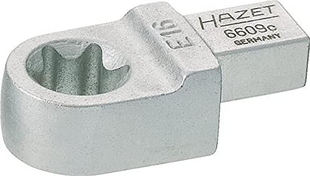 HAZET Einsteck Ringschlüssel 6609C-E16, 9 x 12 mm Einsteck-Vierkant