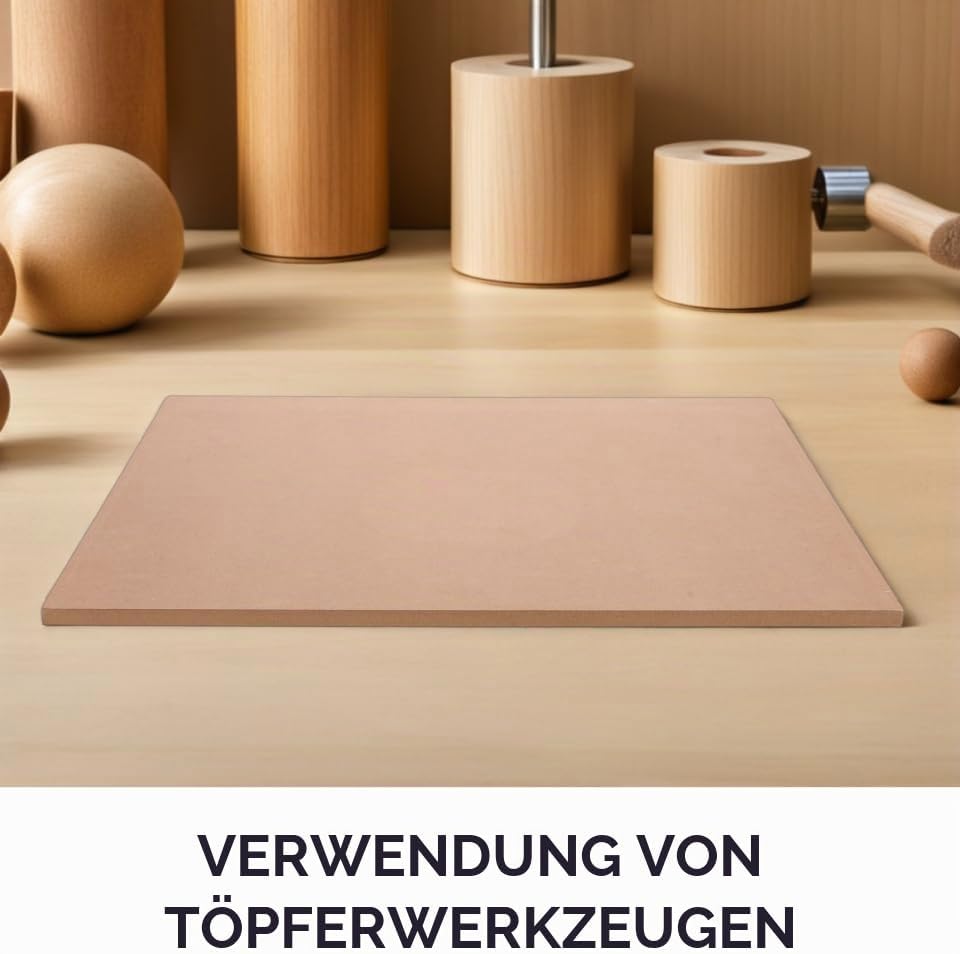 DOITOOL Keramik Werkzeugpalettentablett Töpfer Trockenbrett Keil Töpferbrett Quadratisches Bildhauer