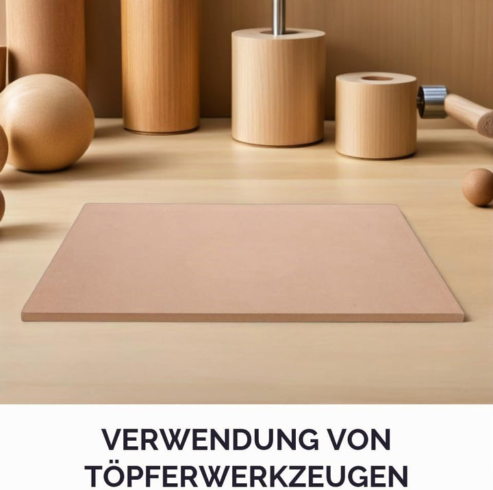 DOITOOL Keramik Werkzeugpalettentablett Töpfer Trockenbrett Keil Töpferbrett Quadratisches Bildhauer