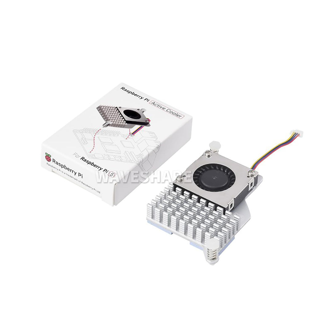 Official for Raspberry Pi Active Cooler Fits Raspberry Pi 5 with Temperature-Controlled Blower Fan A