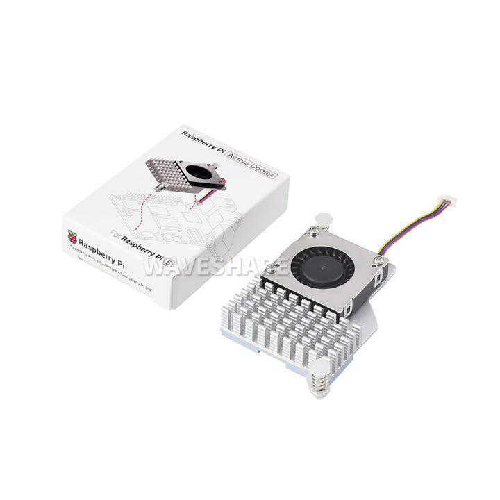 Official for Raspberry Pi Active Cooler Fits Raspberry Pi 5 with Temperature-Controlled Blower Fan A