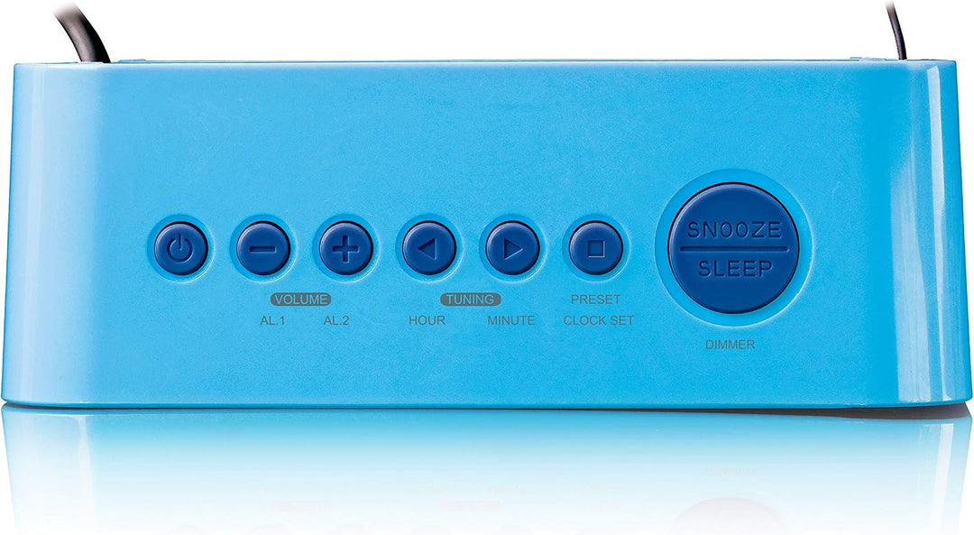 Lenco Kinderwecker Cr-205 - Zwei Stunden Aufwachen - Ukw-PLL-Radio - Schlummerfunktion - Dimmer - Au