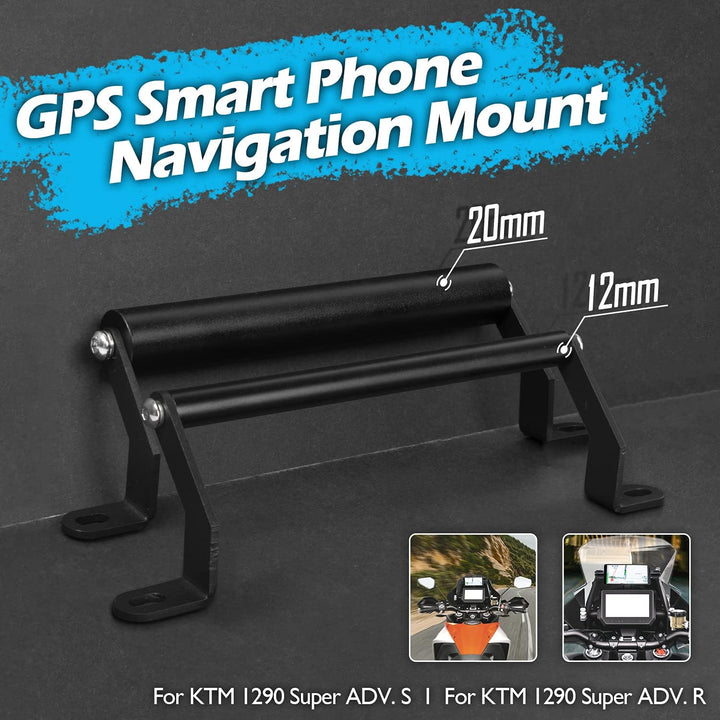 Motorrad GPS/Smartphone Navigation Stahlhalterung Adapterhalter Frontlenker Hauptständer Ersatz für