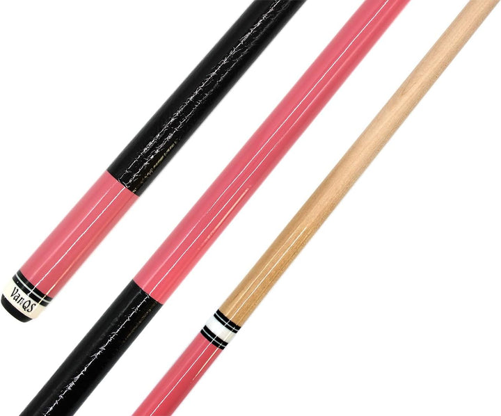 Billard Queue Set Komplettset Pink, 148cm Queue mit Köcher, Handschuh und Kreide
