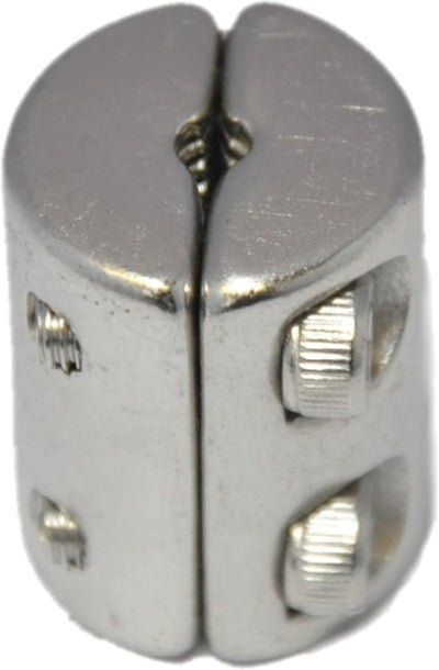 Klemmring für Drahtseil 6mm Drahtseilklemmring 2-tlg. mit 4 Schrauben Seilklemme Edelstahl A4 NIRO,