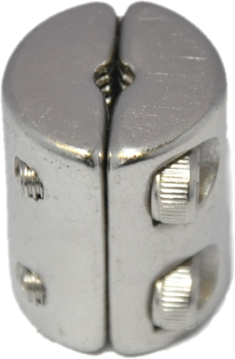Klemmring für Drahtseil 6mm Drahtseilklemmring 2-tlg. mit 4 Schrauben Seilklemme Edelstahl A4 NIRO,