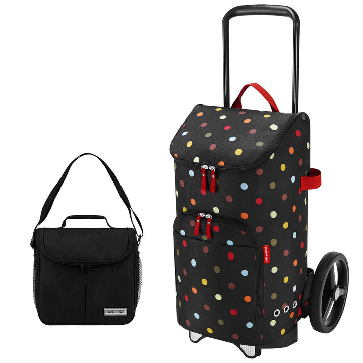 reisenthel citycruiser Rack + citycruiser Bag 45 l Einkaufstrolley dots + Promo Zugabe