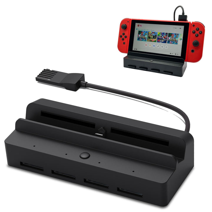 Game Card Reader für Switch/Switch OLED TV Ladestation DOBEWINGDELOU Zubehör Game Card Holder Quick