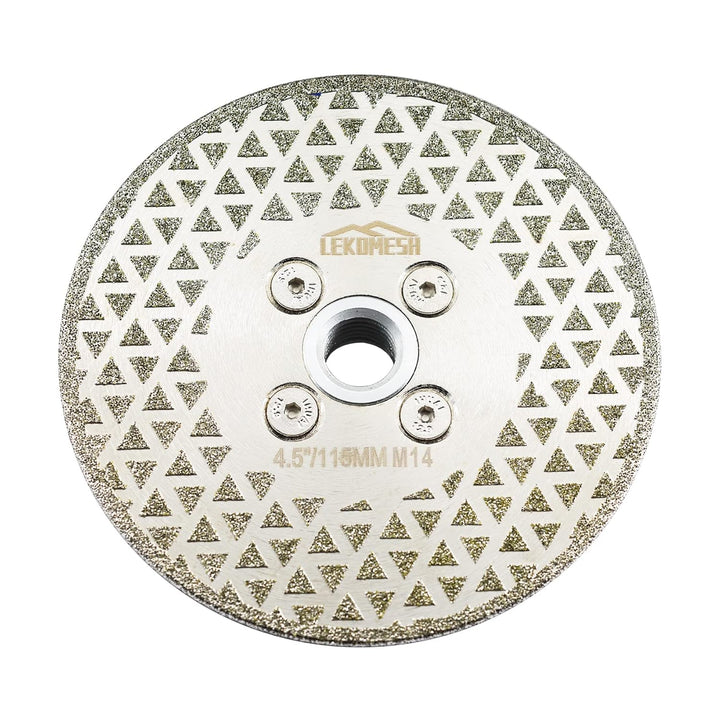 Diamant Fliesen Sägeblatt 115MM LEKOMESH - Doppelseitig Diamant-Trennscheibe für Granit,Marmor,Porze