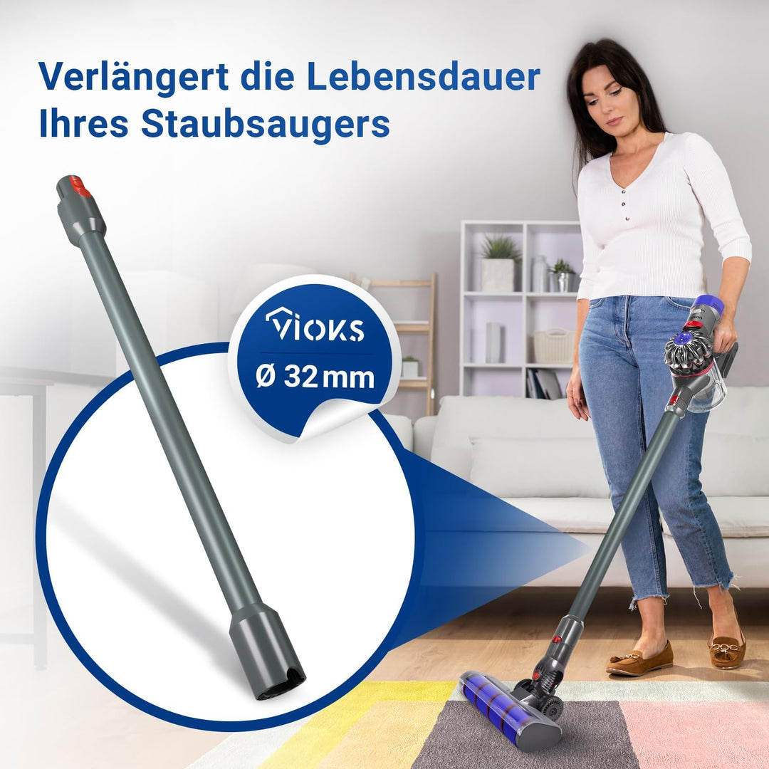 VIOKS Staubsauger Rohr Staubsaugerstange Grau Ersatz für Saugrohr Dysоn 967477-06 für Dysоn Staubsau