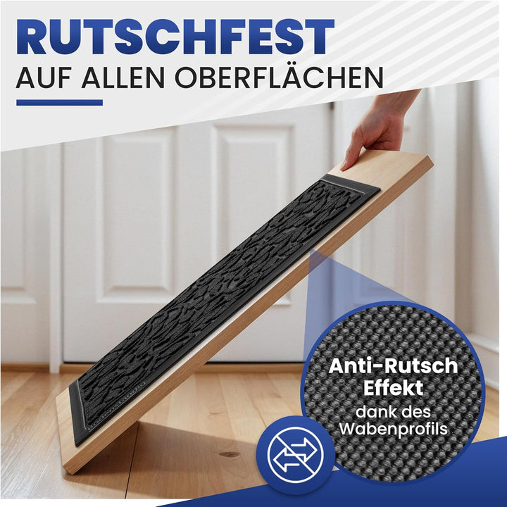 Fussmatte aussen und innen [robust] - Saubere Schuhe Dank geriffelter Oberseite - Perfekte Grösse 40