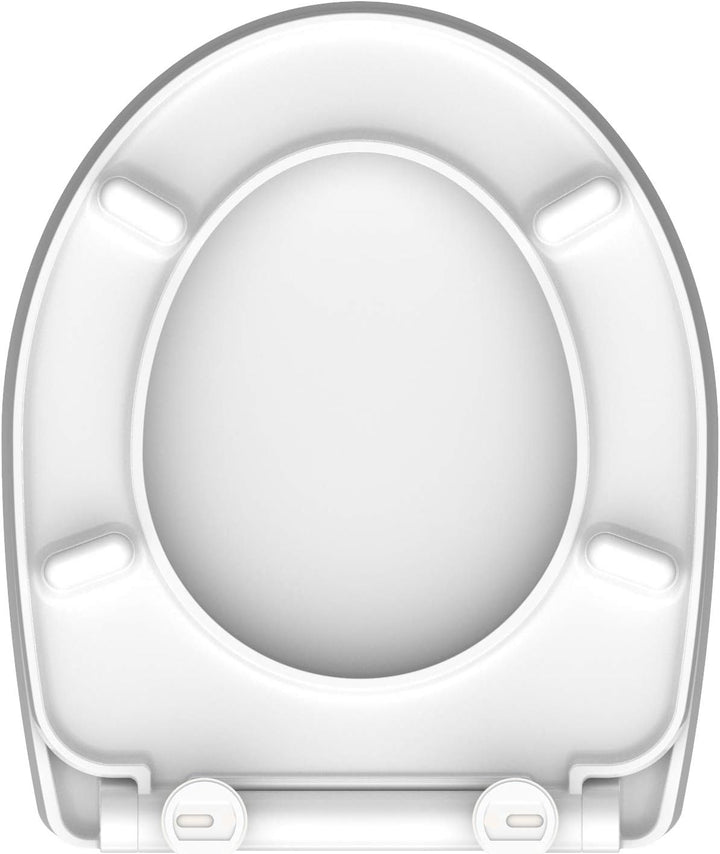 SCHÜTTE 82588 Duroplast High Gloss WC-Sitz RED GLITTER mit Absenkautomatik und Schnellverschluss, Mo