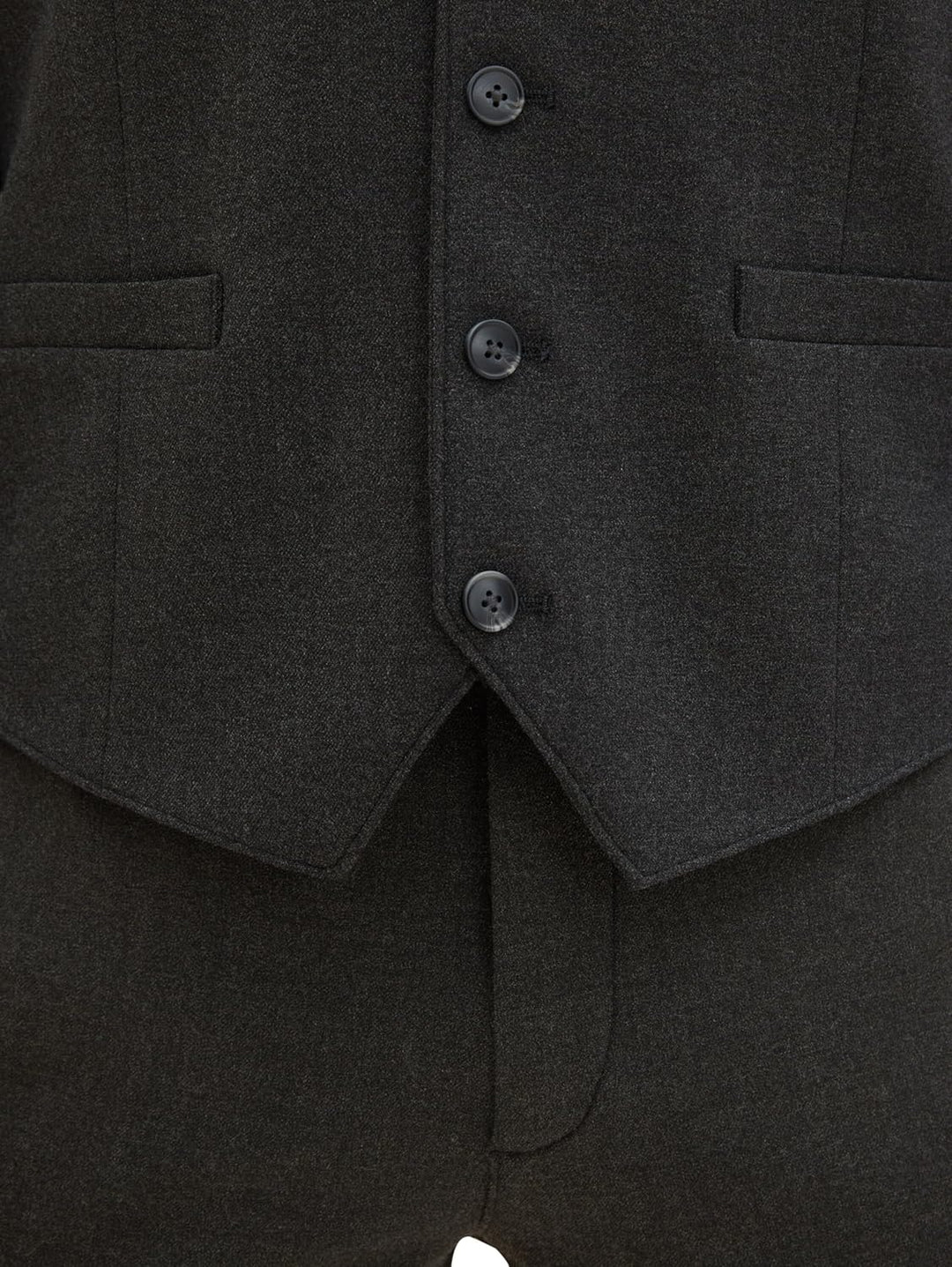 TOM TAILOR Herren Weste 46 10617 - Black Grey Melange, 46 10617 - Black Grey Melange