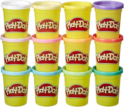 Play-Doh E4831F03 12er-Pack mit Spielknete in Frühlingsfarben, 112g-Dosen in recycelbarer Verpackung