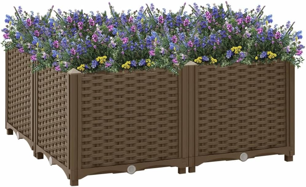 vidaXL Hochbeet Pflanzkasten Pflanzbeet Gemüsebeet Blumenbeet Blumenkasten Frühbeet Gartenbeet Pflan