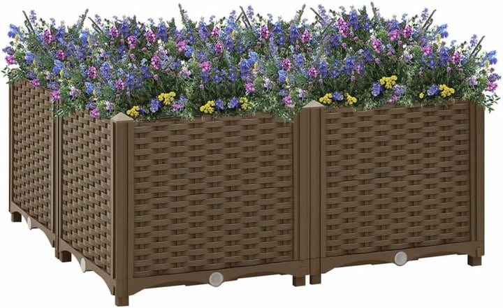 vidaXL Hochbeet Pflanzkasten Pflanzbeet Gemüsebeet Blumenbeet Blumenkasten Frühbeet Gartenbeet Pflan