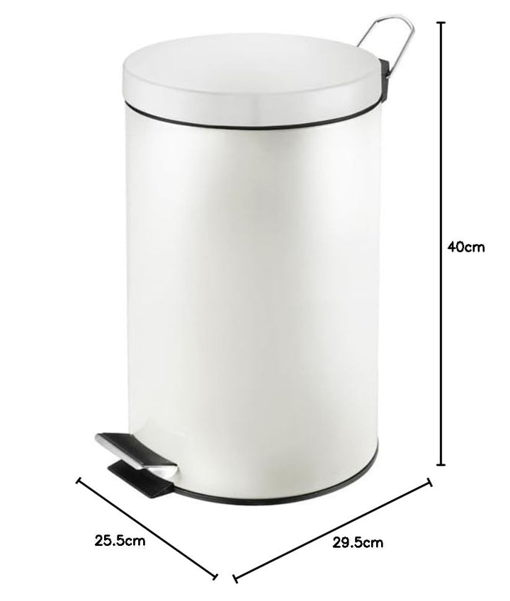 PROREGAL Runder Tretabfallsammler mit herausnehmbaren Kunststoff-Inneneimer | 12 Liter, HxBxT 40x29,