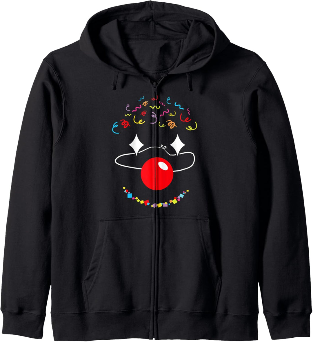 Karneval Kostüm Kostümersatz Clown Fasching Geschenkidee Kapuzenjacke