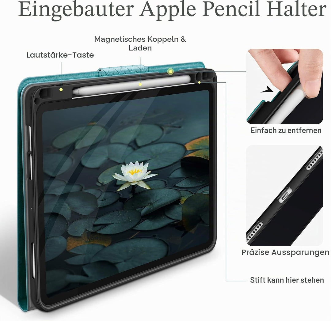 AUAUA Hülle für iPad Air 5. Generation(2022), iPad Air 4. Generation(2020), mit Stifthalter, Auto Sc