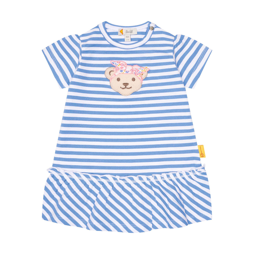 Steiff Baby-Mädchen Kurzarm Kleid 80 Ultramarine, 80 Ultramarine