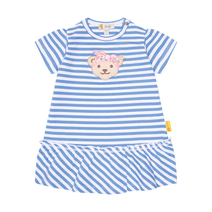 Steiff Baby-Mädchen Kurzarm Kleid 80 Ultramarine, 80 Ultramarine