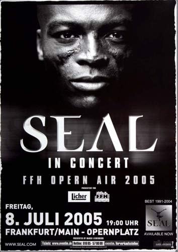 Seal - at The Point, Frankfurt 2005 » Konzertplakat/Premium Poster | Live Konzert Veranstaltung | DI