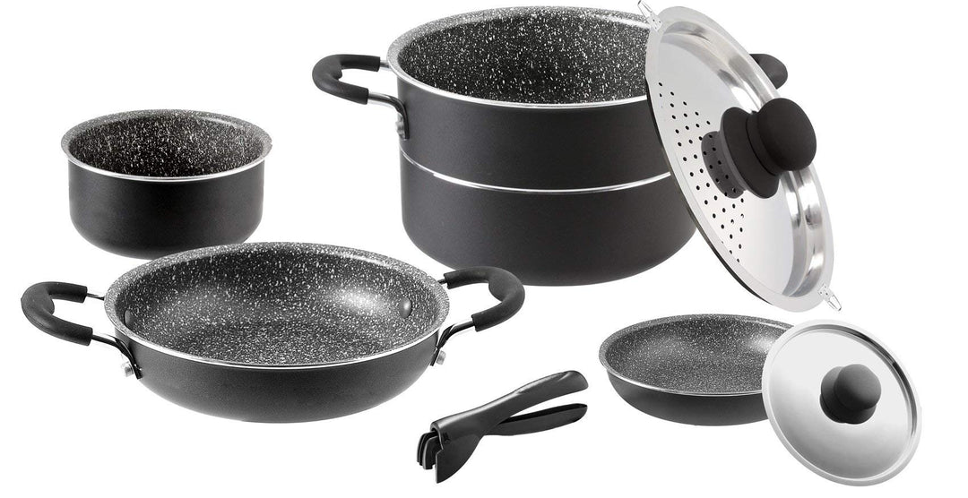 BRUNNER Campinggeschirr und Kochgeschirr aus Aluminium, Set Pirate 7+1 Ø 20 cm Ø 20 cm 7+1, Ø 2